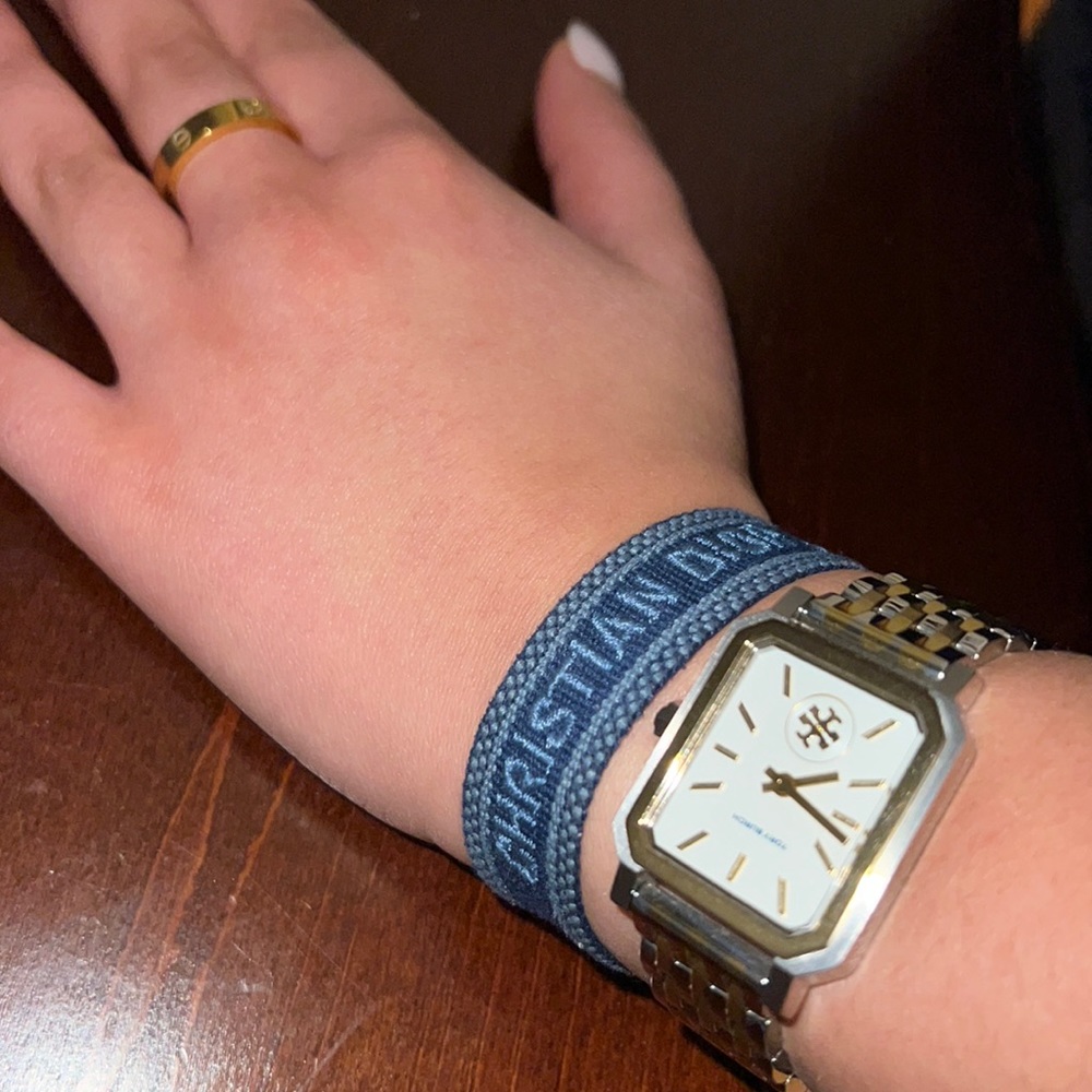 Embroided Christian Dior J’Adior Bracelet. Never worn.